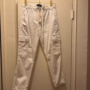 Sanctuary white jogger cotton pants NWT size 29